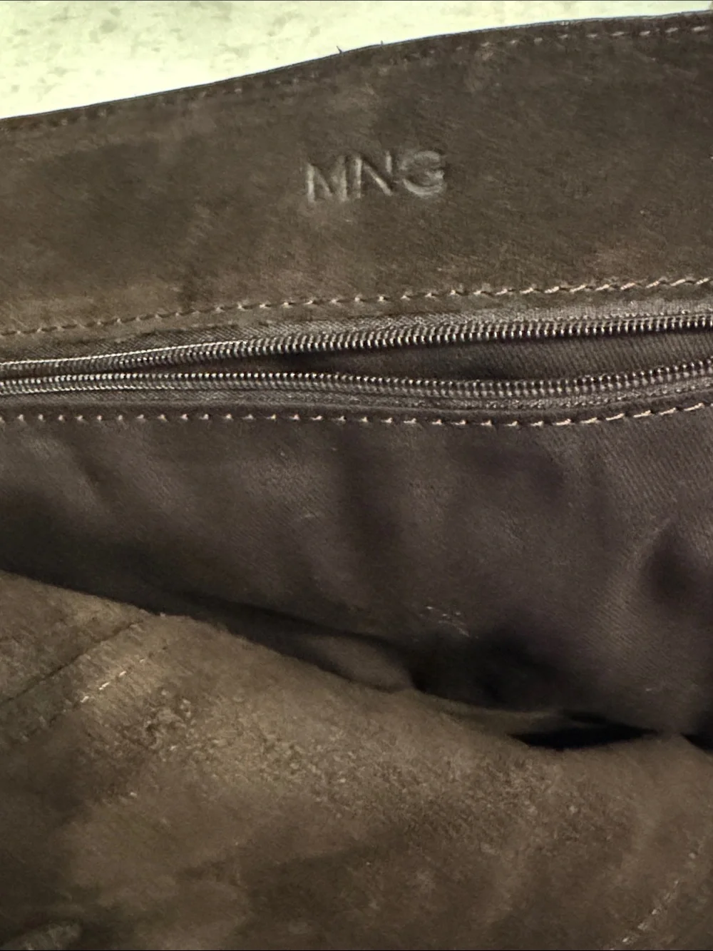 Mango sleek suede